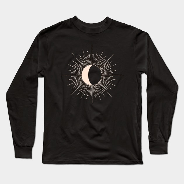 Abstract Moon burst Long Sleeve T-Shirt by LemonBox